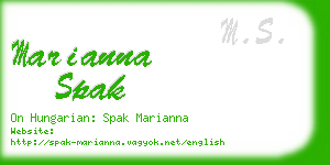 marianna spak business card